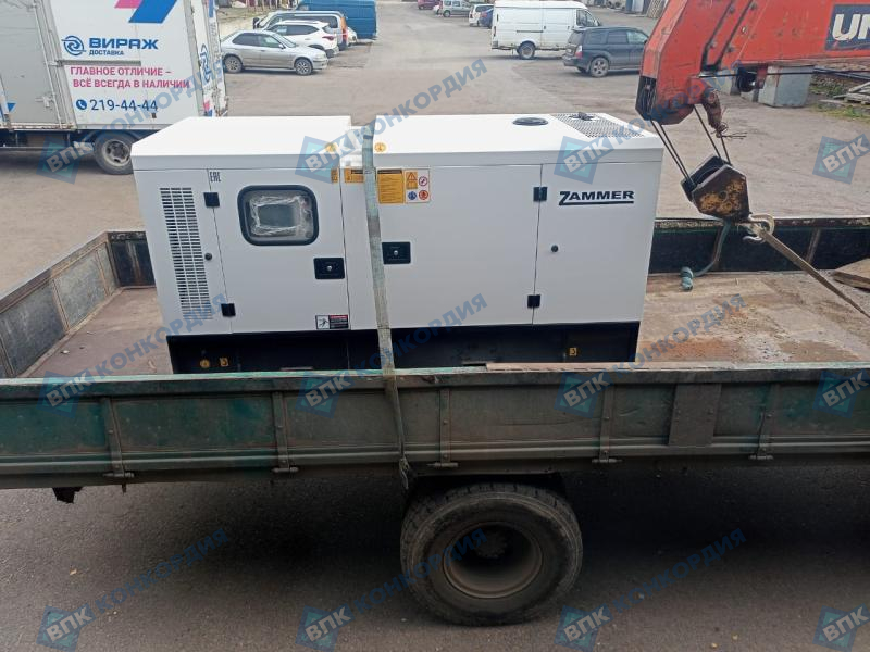 Отгрузка ДЭС Zammer AD-50-Т400 в кожухе без АВР в г. Красноярск