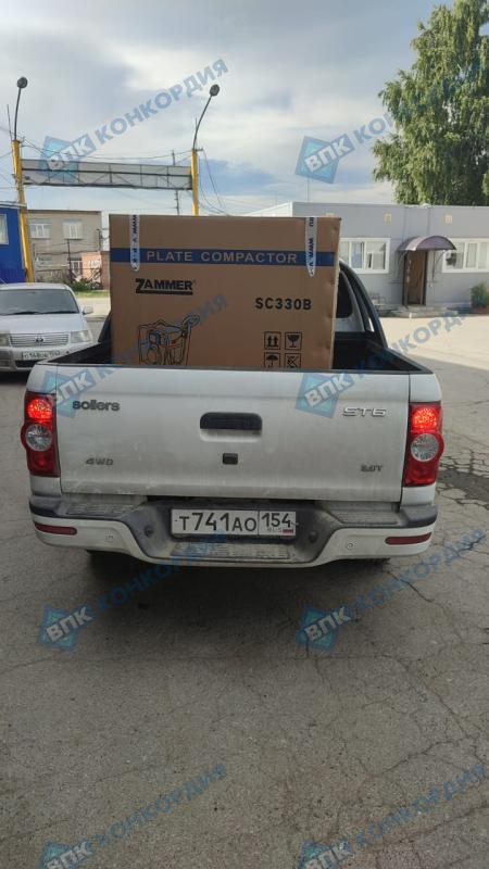 Отгрузка виброплиты Zammer SC330B-H в г. Новосибирск