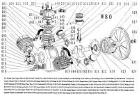 Радиатор W80 001W80 для поршневого блока W80 фото