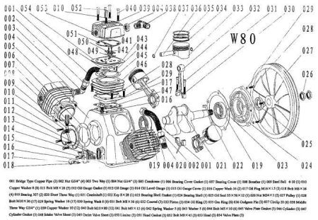 Масляная пробка М 16*1,5 017W80 для поршневого блока W80 фото